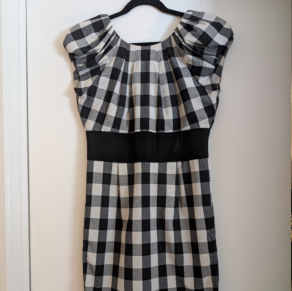 Black and White Checkered Dress